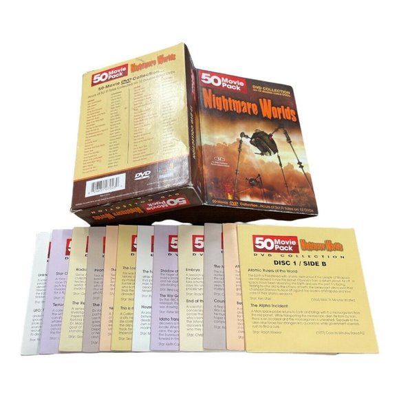 Nightmare Worlds - 50 Movie Pack (DVD, 2006, 12-Disc Set) - Picture 3 of 3